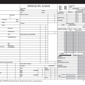 Vehicle Sale Deal Jacket With Inventory