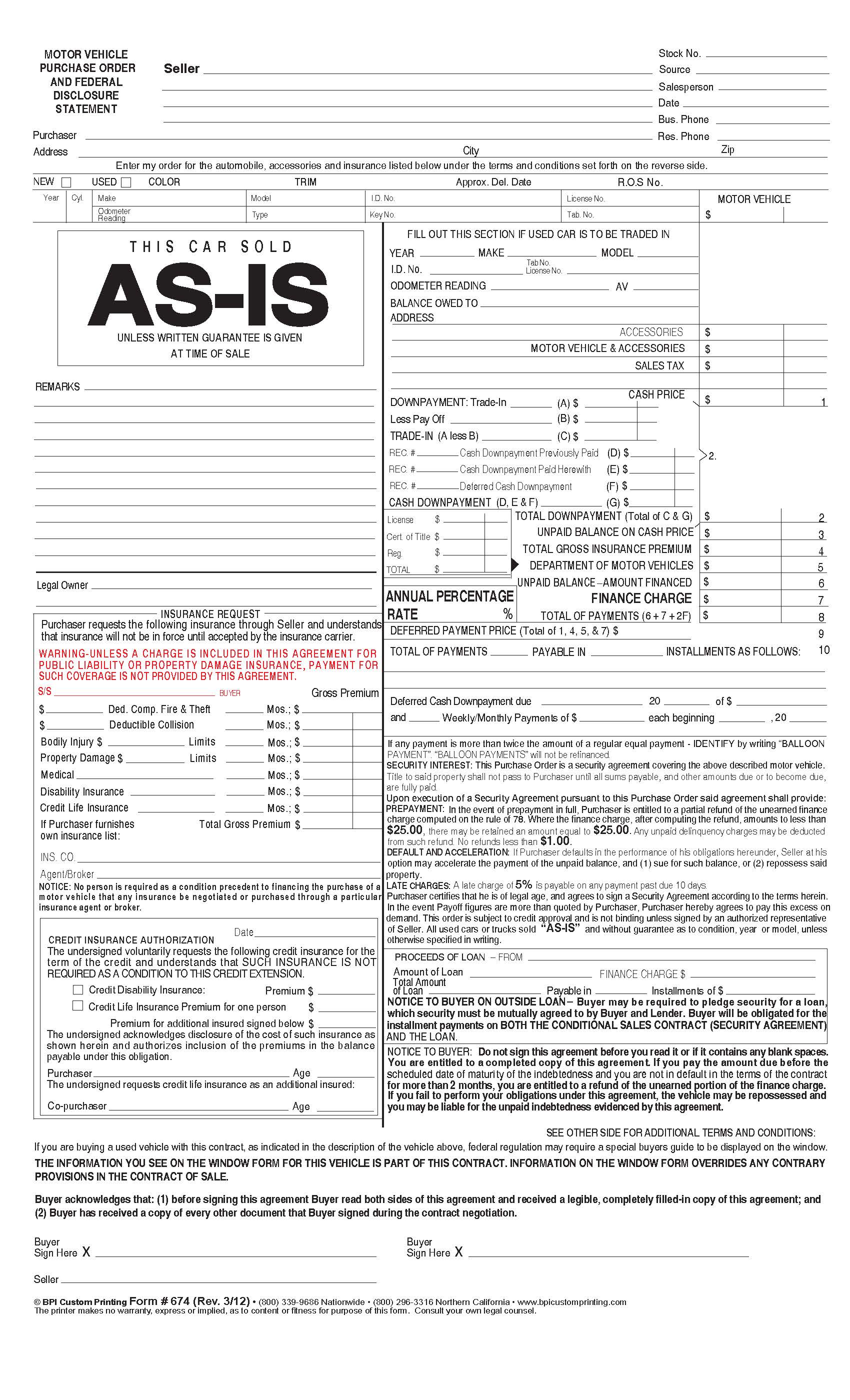 Category: Nevada DMV Forms | BPI Custom Printing