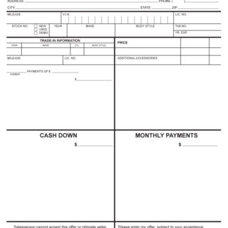 Salesperson Forms