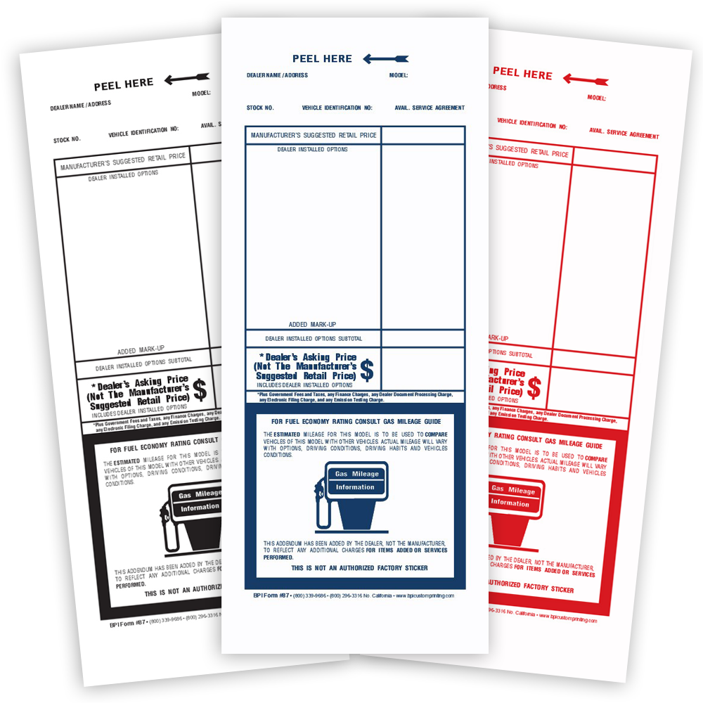 Automotive Sales Forms