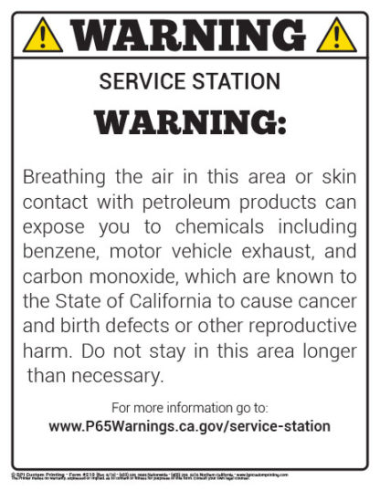 00210-Prop-65-Service-Station-&-Gas-Pumps-Warning-Sign