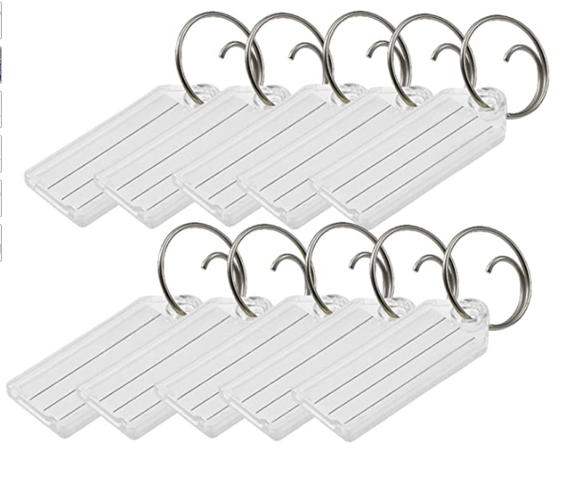 thumbnail image 2 of 180-Piece Metal Rim Key Tags - Round Paper Tags With Metal Rings For Key Organization 2 of 6