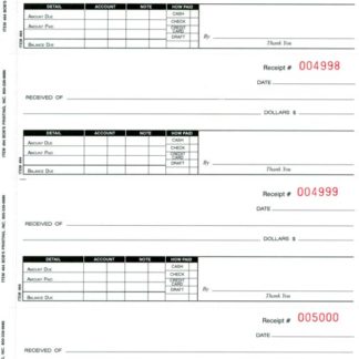 Receipt Books