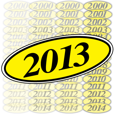 Year & Model Stickers