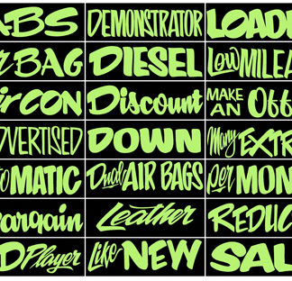 Designer Slogan Stickers