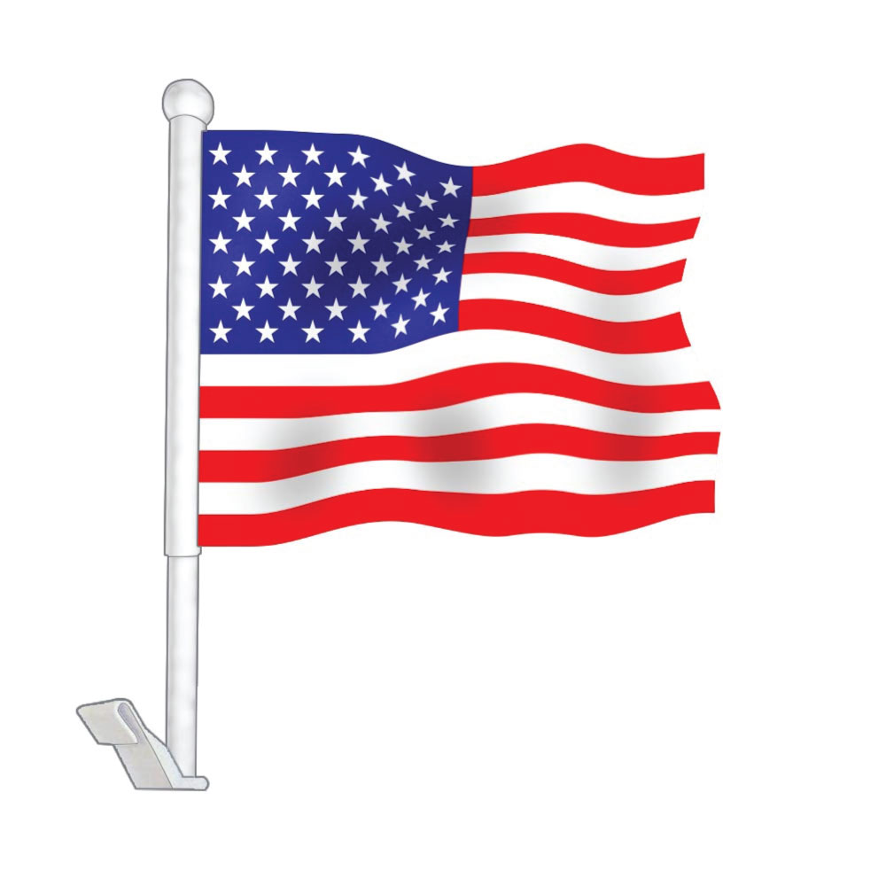 thumbnail image 2 of Car Dealer Supplies – 12 Pack Red Car Window Clip-On Flags – 11x13 Inch – Generic Hot Buys 2 of 2