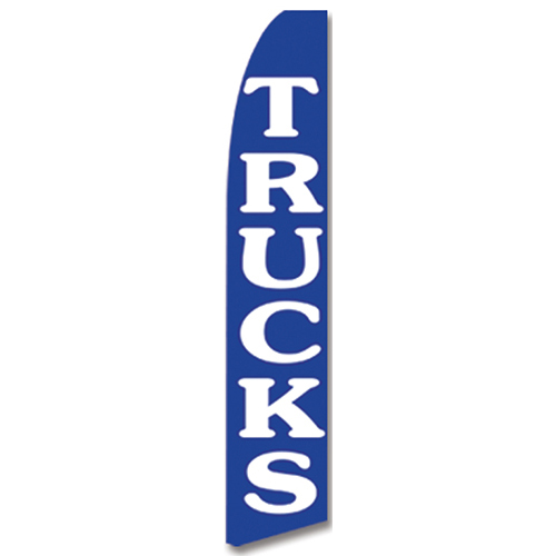 QUALITY USED CARS Blue Swooper Flag Tall Vertical Feather Bow Swooper Banner Sig 