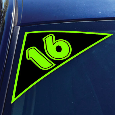 Angle Windshield Stickers