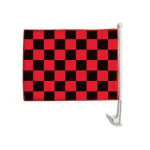 Checkered Clip On Flag
