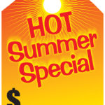 Hot Summer Special Mirror Tags