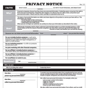 Privacy Policy Forms