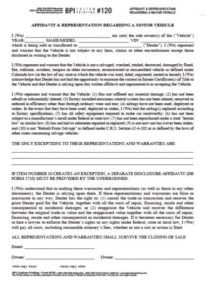 00120-Affidavit-and-Representation-Regarding-a-Motor-Vehicle