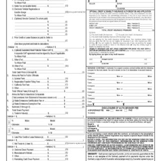 Simple Interest Motor Vehicle Contract