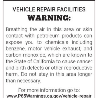 00205-Prop-65-Vehicle-Repair-Facilities-Warning-Sign