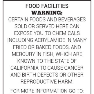 00208-Prop-65-Food-Facilities-Warning-Sign