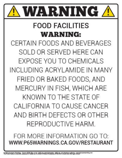 00208-Prop-65-Food-Facilities-Warning-Sign