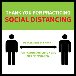 Social Distancing Floor Decal