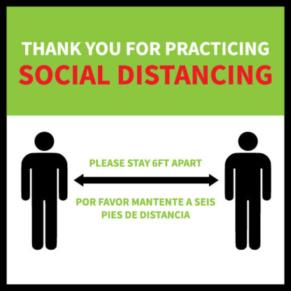 Social Distancing Floor Decal