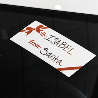 Gift Tag Windshield Stickers for Car Dealers