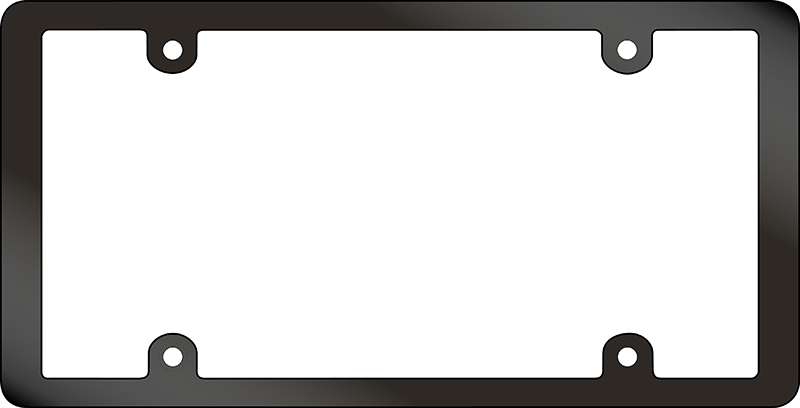 Blank Plastic License Plate Frame