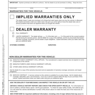 Implied Warranty Buyers Guide